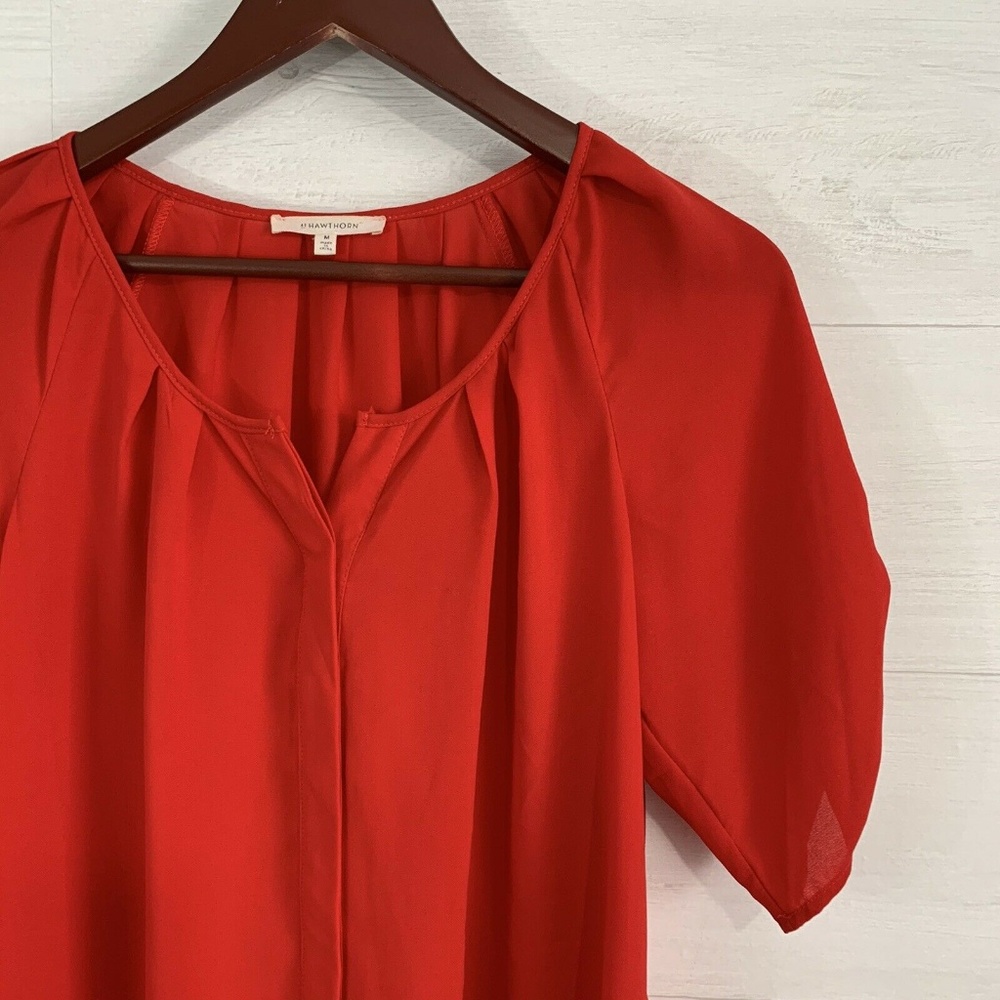 ⚜️ 4/$25 SALE! 41 Hawthorn Red Hidden Btn Blouse - Picture 2 of 8